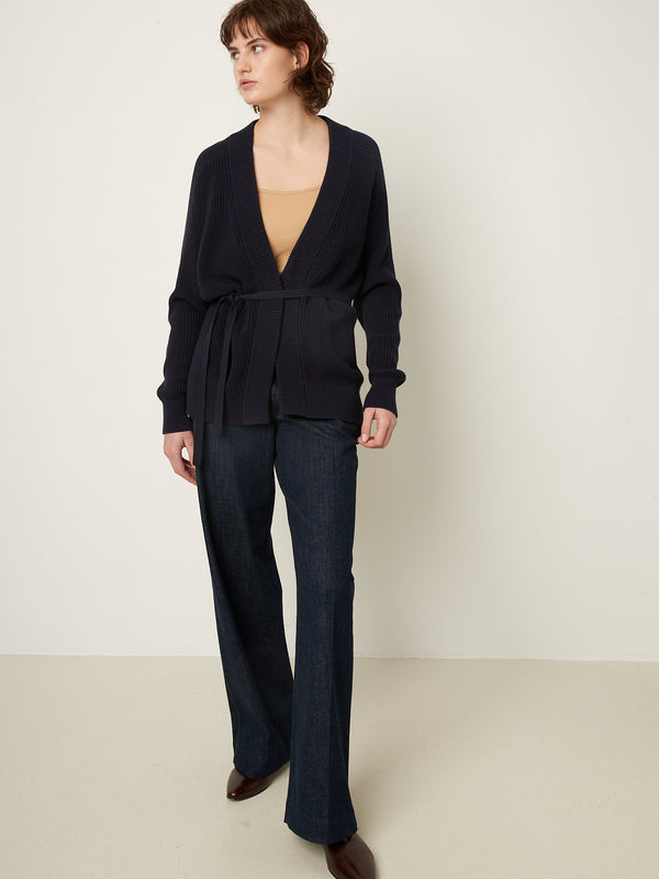 Rue Blanche Mako Cardi 25p Navy