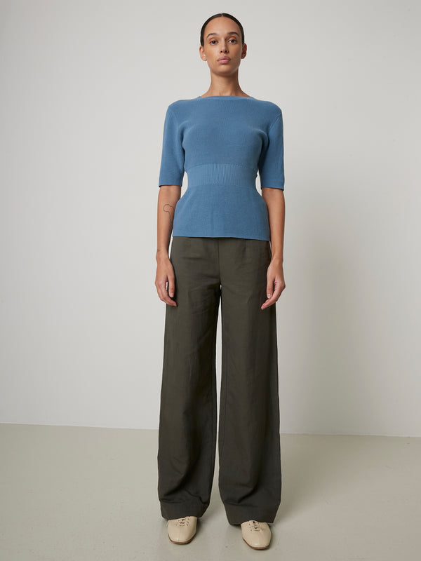Rue Blanche Mako Ribs Top 25p Blue