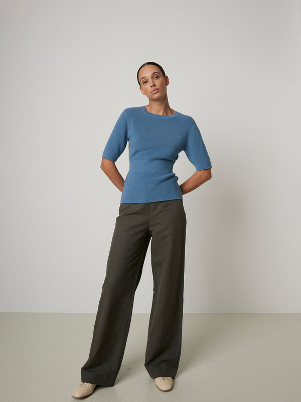 Rue Blanche Mako Ribs Top 25p Blue