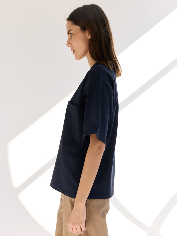 Rue Blanche Net Mc T-shirt 24p Navy