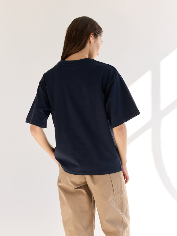 Rue Blanche Net Mc T-shirt 24p Navy
