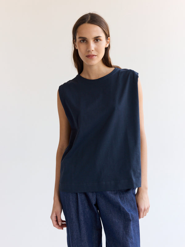 rue blanche Net Sm T-shirt 24p Navy