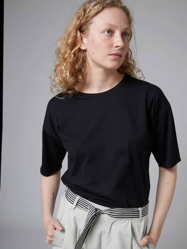 rue blanche Organic Relax T-shirt 24p Noir