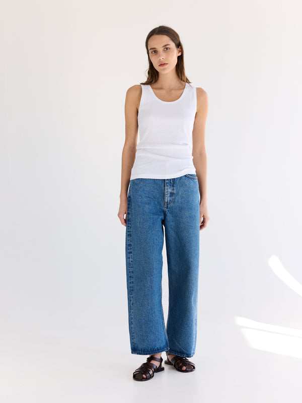 Rue Blanche Organic Rib Deb T-shirt 24p Blanc