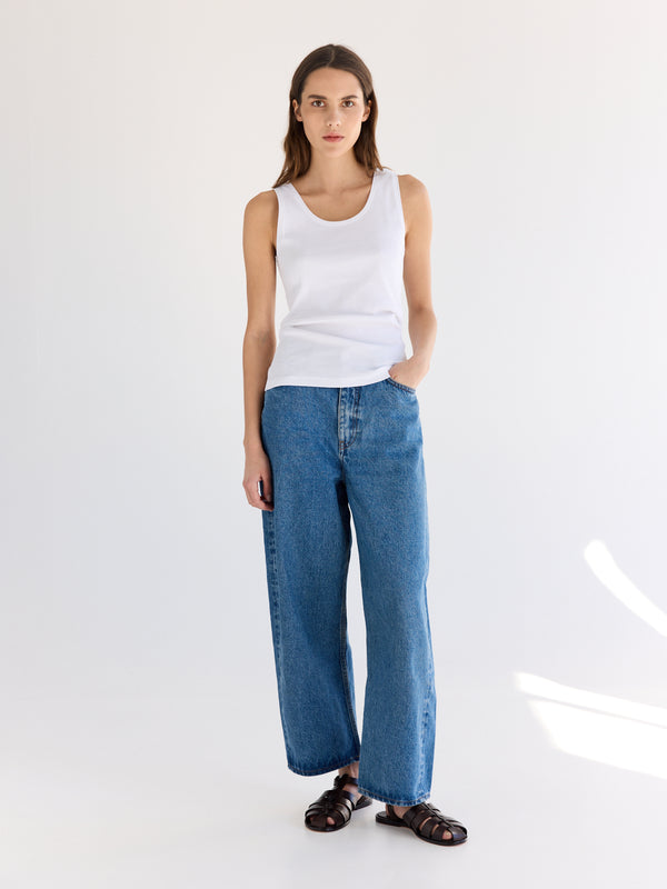 Rue Blanche Organic Rib Deb T-shirt 24p Blanc