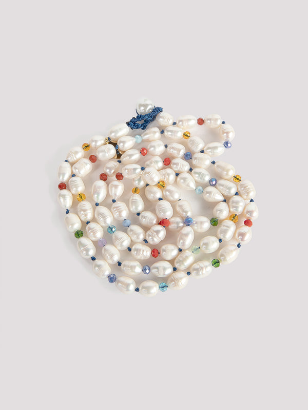 Rue Blanche Perl Necklace Nacre - Cashfana