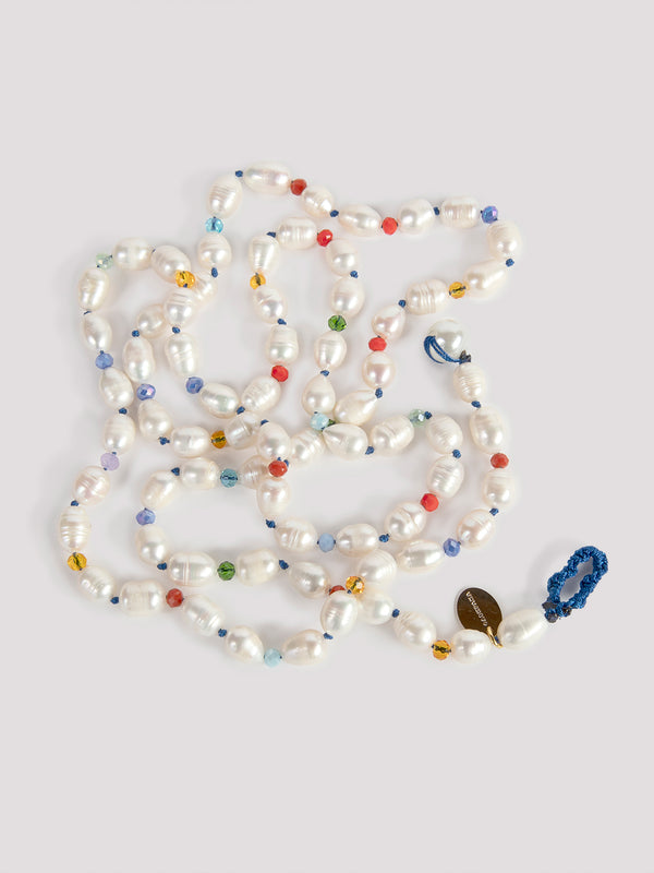 rue blanche Perl necklace nacre - Cashfana