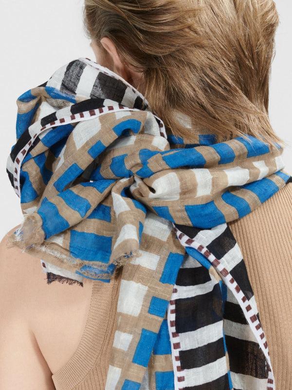 rue blanche Printed scarf clay Ps2453 - Epice