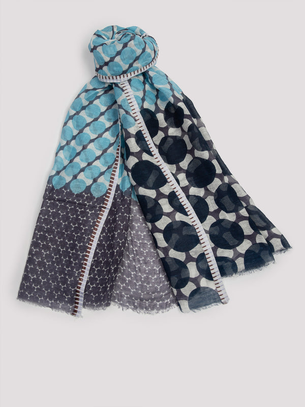 Rue Blanche Printed Scarf Sky Ps2430 - Epice