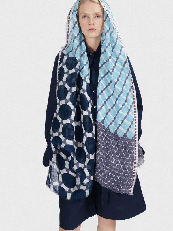 rue blanche Printed scarf sky Ps2430 - Epice