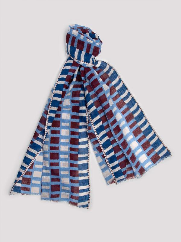 rue blanche Printed scarf sky Ps2453 - Epice