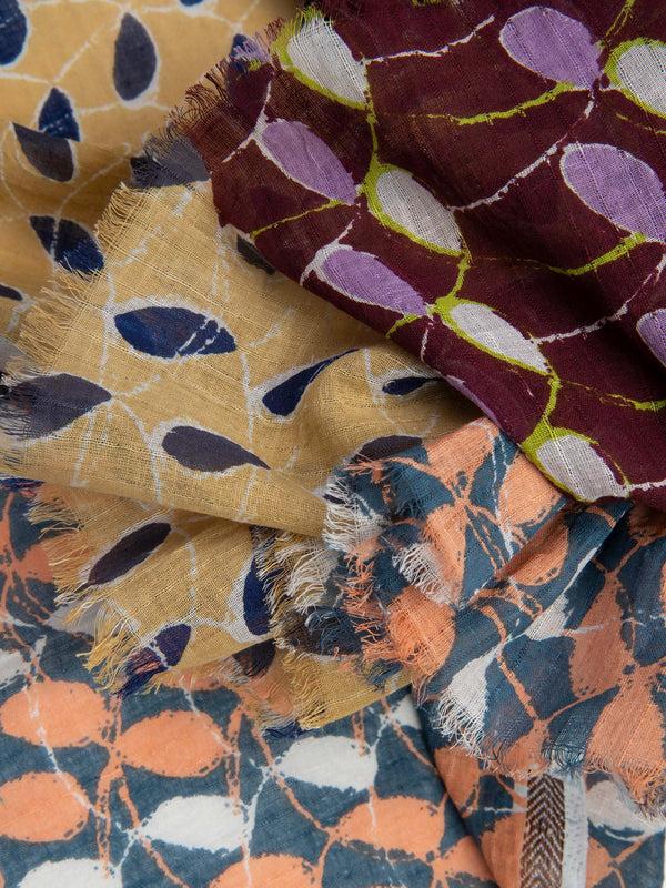 Rue Blanche Printed Scarf Walnut Ps2464 - Epice