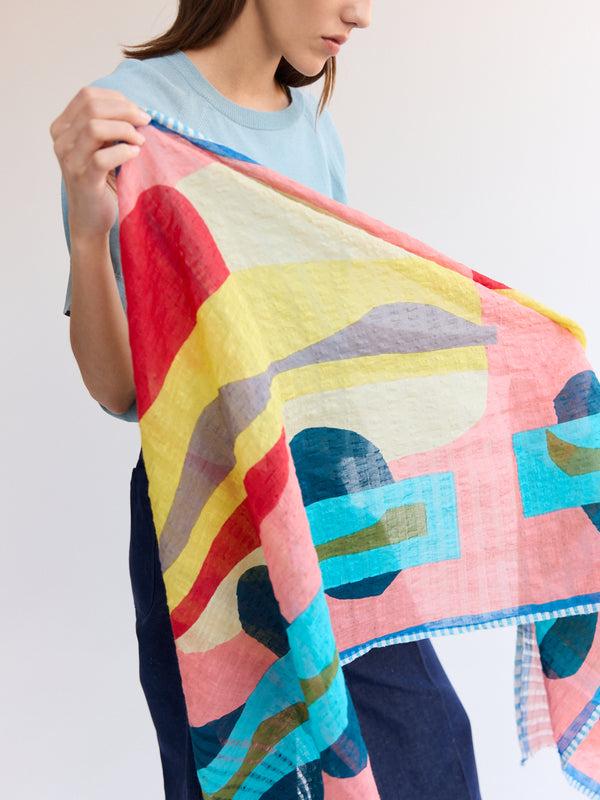 rue blanche Scarf ps2531 flamingo - Epice