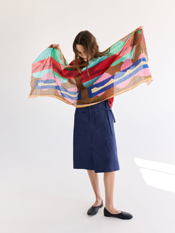 rue blanche Scarf ps2531 pecan - Epice