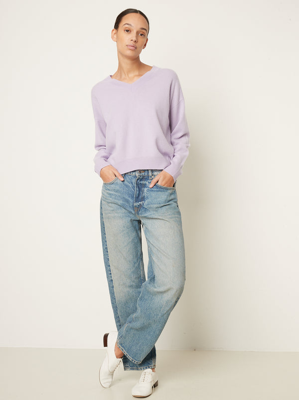 Rue Blanche Solux V Sweater 25p Glycine
