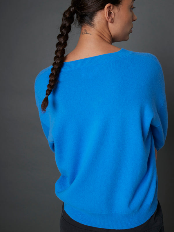 Rue Blanche Solux V Sweater 25p Light Blue