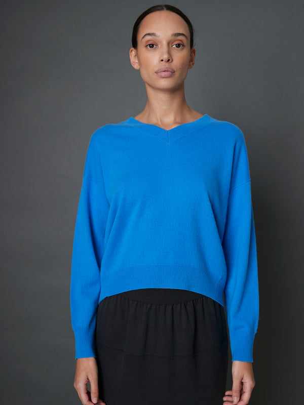 Rue Blanche Solux V Sweater 25p Light Blue