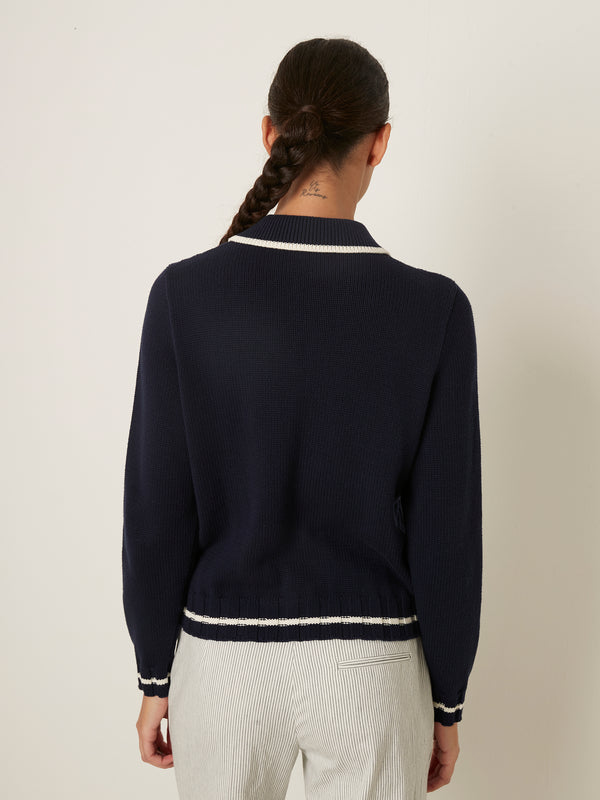 Rue Blanche Tennis Blouson 25p Navy