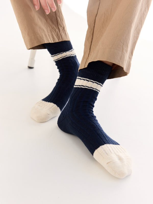 Rue Blanche Tennis Socks 25p Navy