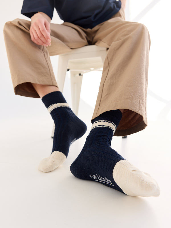 rue blanche Tennis Socks 25p Navy