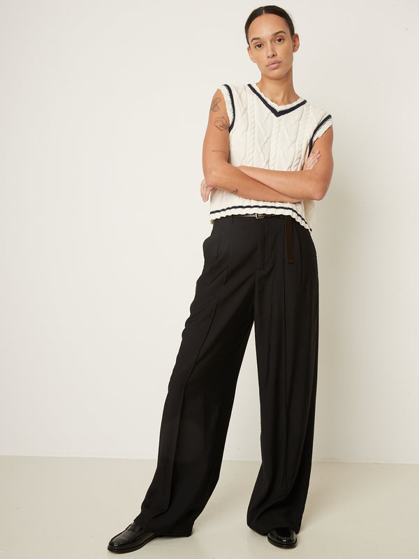Rue Blanche Tennis V Top 25p Off White