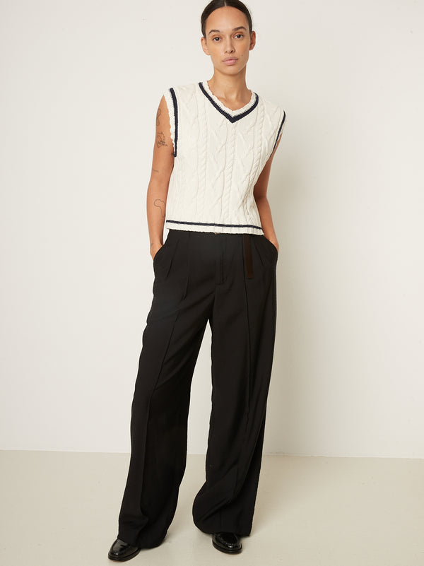 rue blanche Tennis V Top 25p Off White