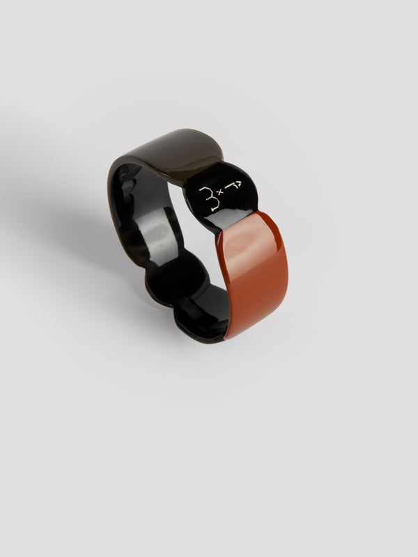 rue blanche Totem bracelet black - L'Indochineur