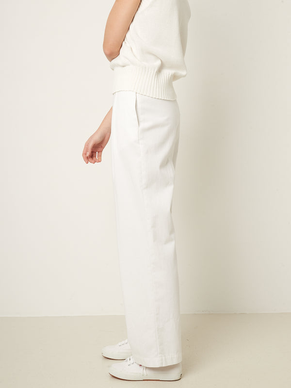 Rue Blanche Twill Lusca Pants 25p White