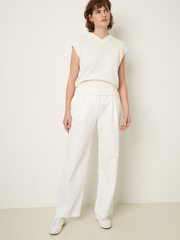 rue blanche Twill Lusca pants 25p White