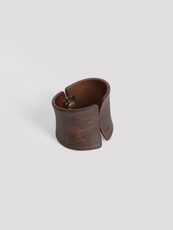 Rue Blanche Wood Clip Bracelet - Angela Caputi