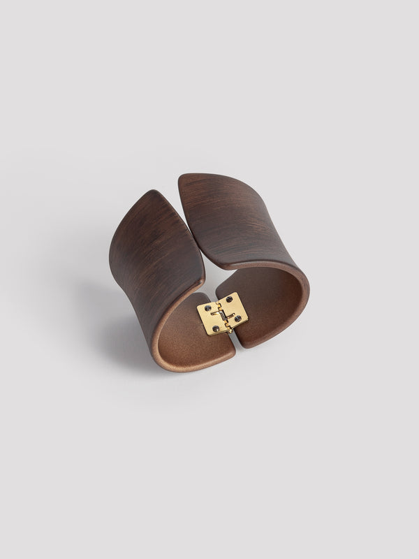 Rue Blanche Wood Clip Bracelet - Angela Caputi