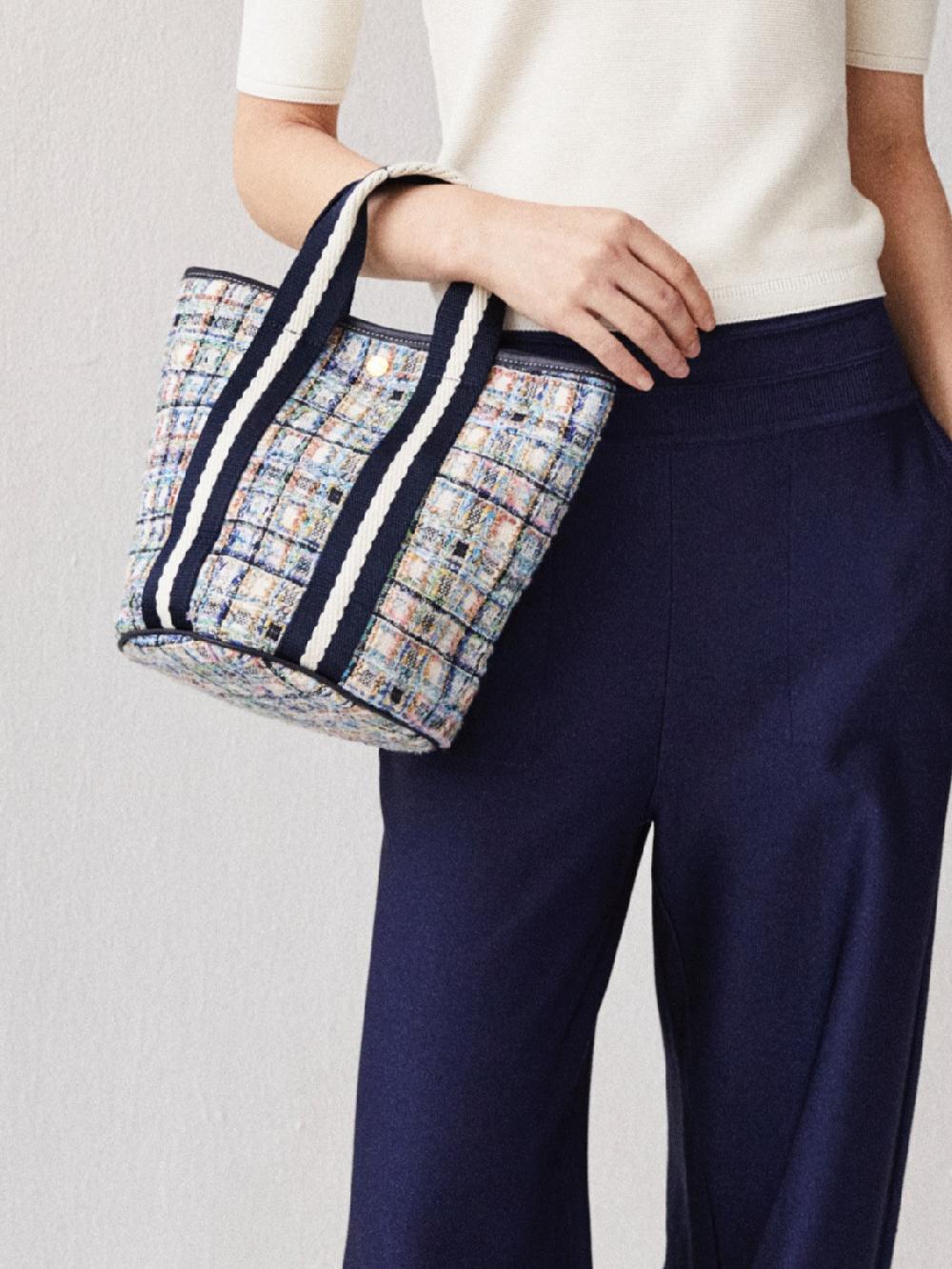 Rue De Verneuil CRUISE BUCKET S - LIGHT BLUE TWEED