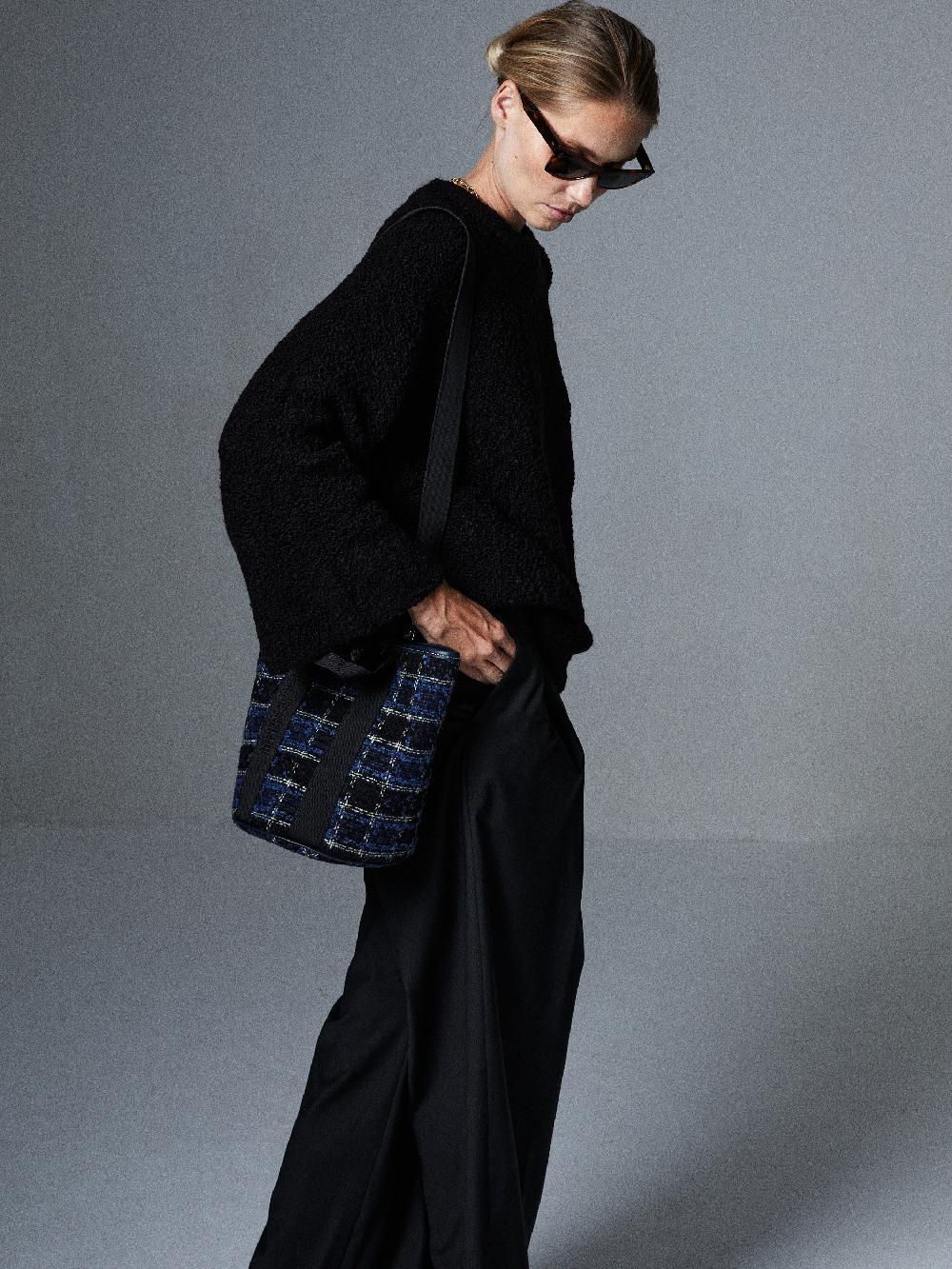 Rue De Verneuil CRUISE BUCKET S - MIDNIGHT TWEED