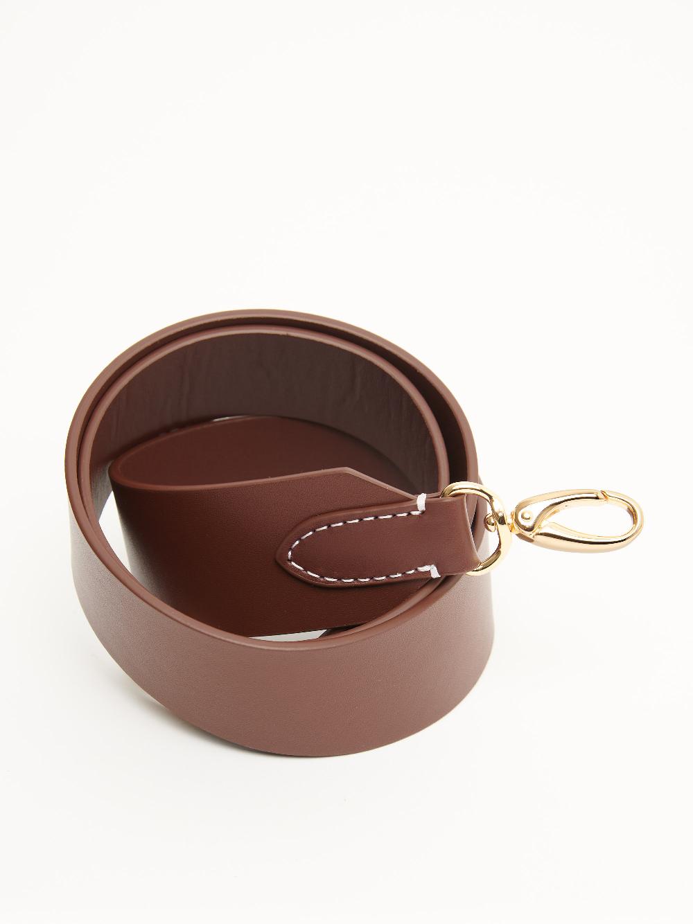 rue de verneuil SHOULDER STRAP - BROWN/GOLD