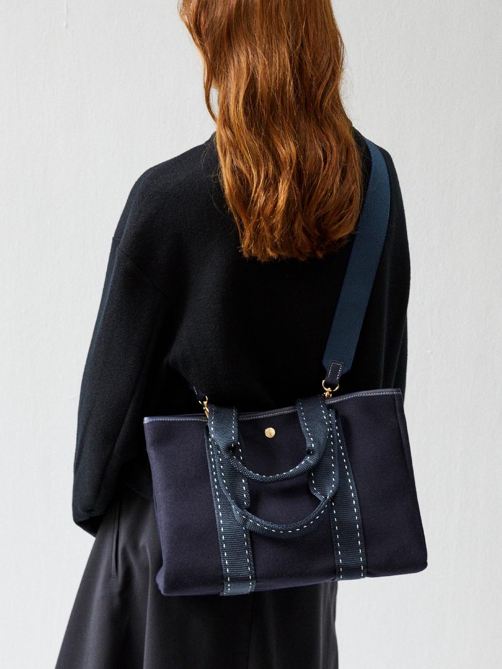 rue de verneuil TRAVERSÉE M - NAVY SELLIER FLANNEL