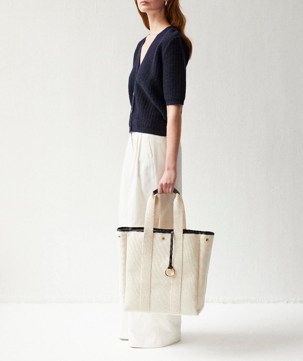 Rue De Verneuil TRAVERSÉE HIGH - VERNEUIL CANVAS NATURAL/BLACK