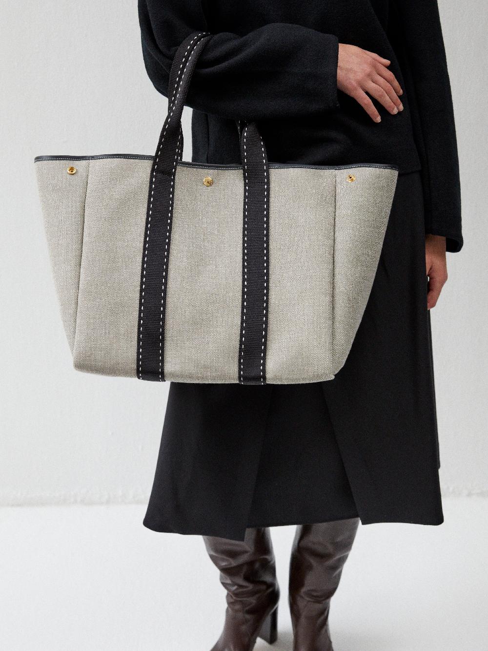 Rue De Verneuil TRAVERSÉE L - GREY LINEN BLACK SELLIER