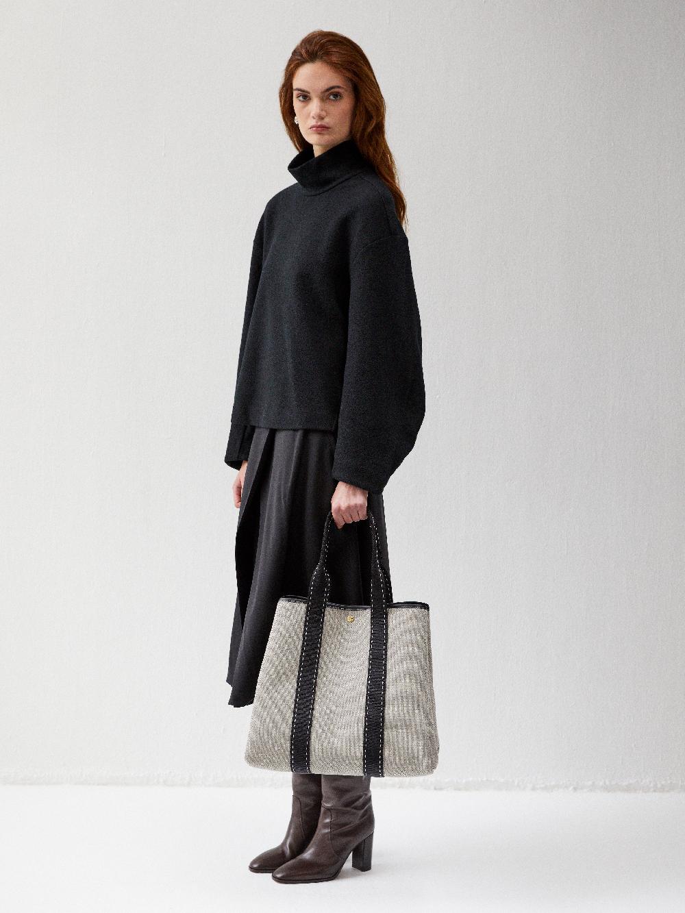 Rue De Verneuil TRAVERSÉE L - GREY LINEN BLACK SELLIER