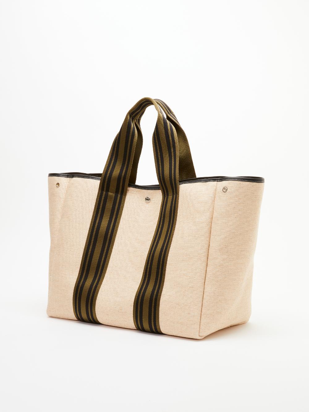 Rue De Verneuil TRAVERSÉE L - LINEN CREAM EQUESTRIAN KHAKI