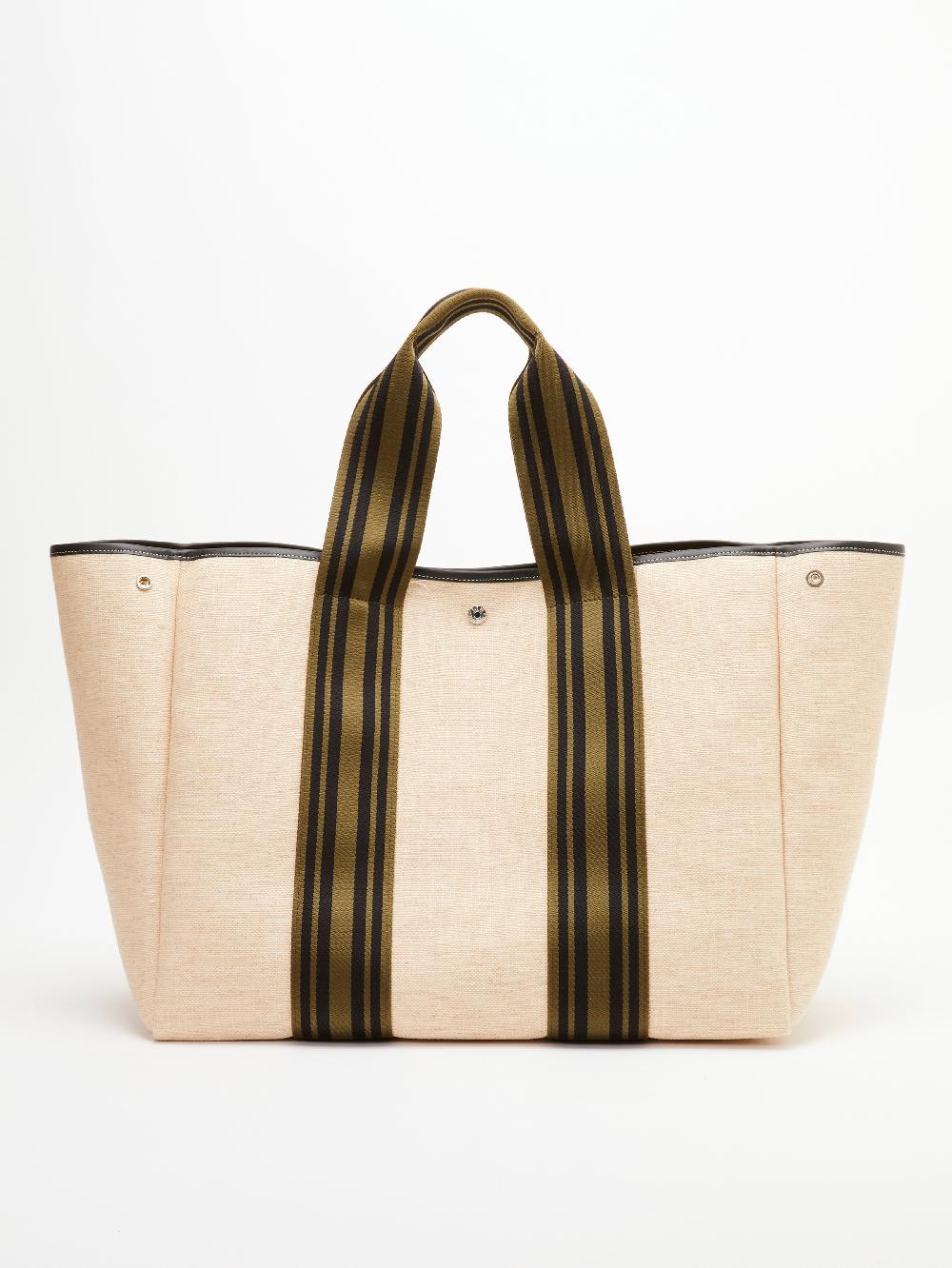 rue de verneuil TRAVERSÉE L - LINEN CREAM EQUESTRIAN KHAKI