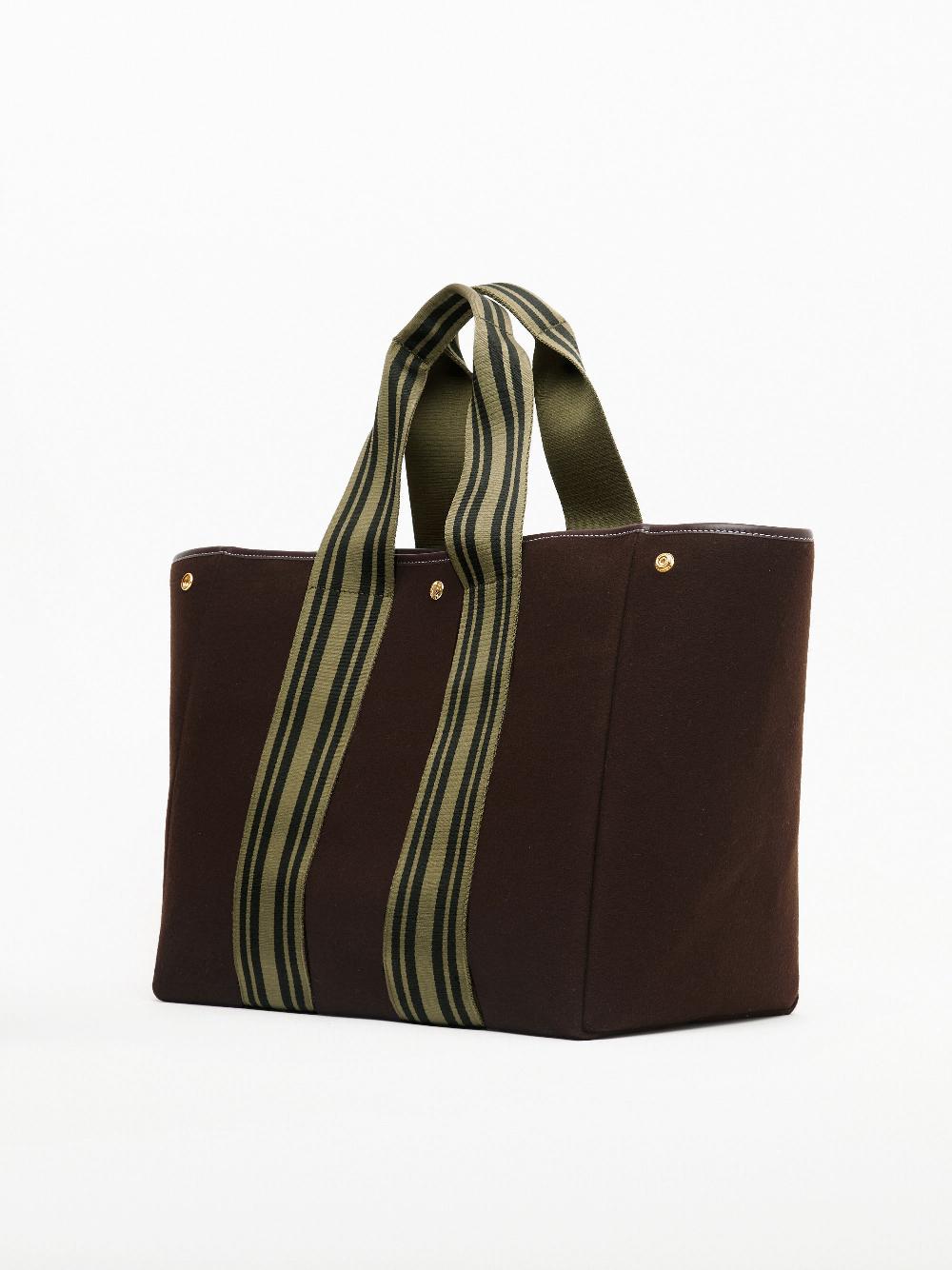 Rue De Verneuil TRAVERSÉE L - OLIVE EQUESTRIAN CHOCOLATE FLANNEL