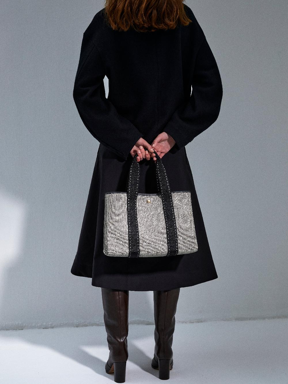 Rue De Verneuil TRAVERSÉE M - GREY LINEN BLACK SELLIER