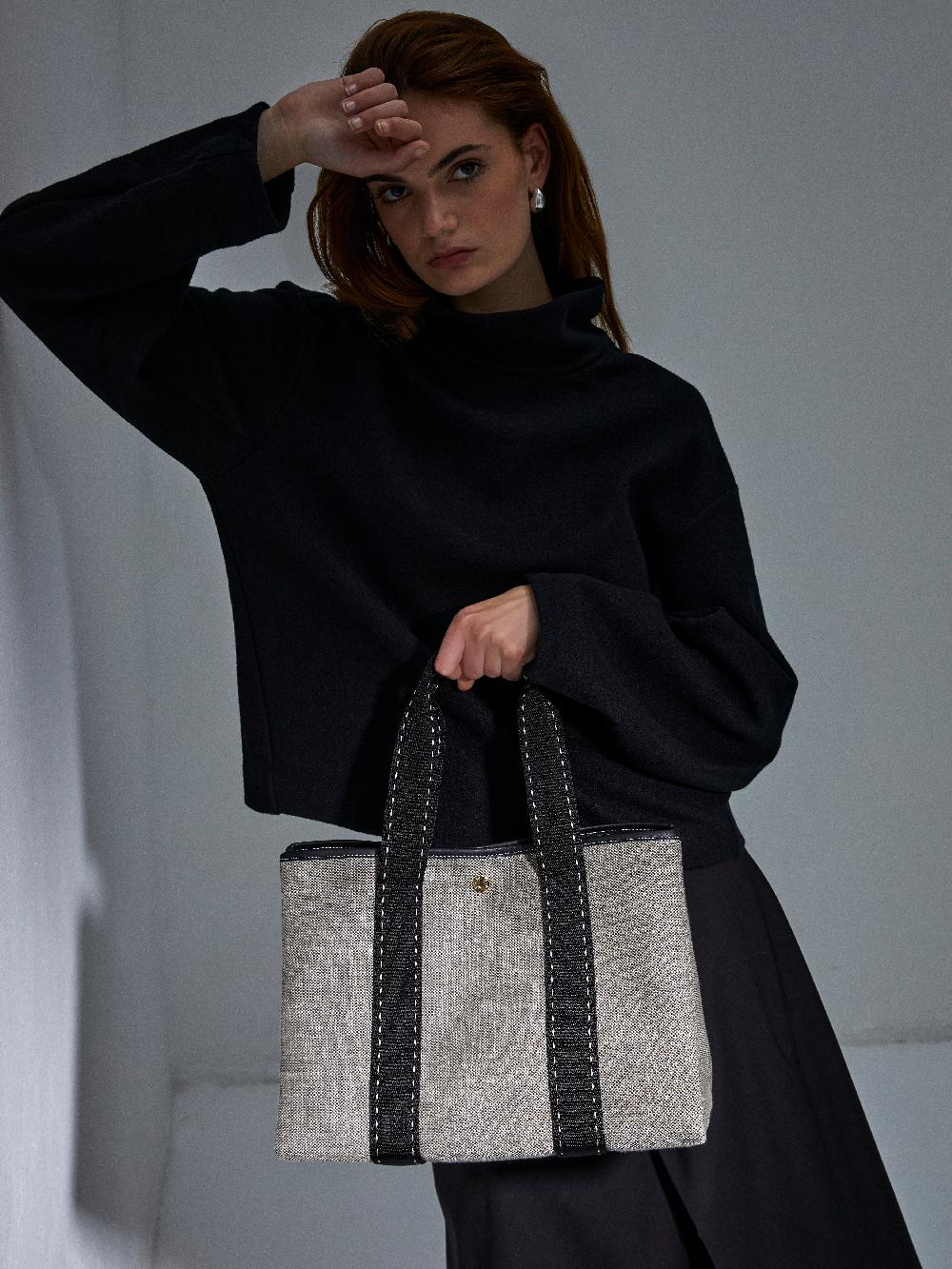 rue de verneuil TRAVERSÉE M - GREY LINEN BLACK SELLIER