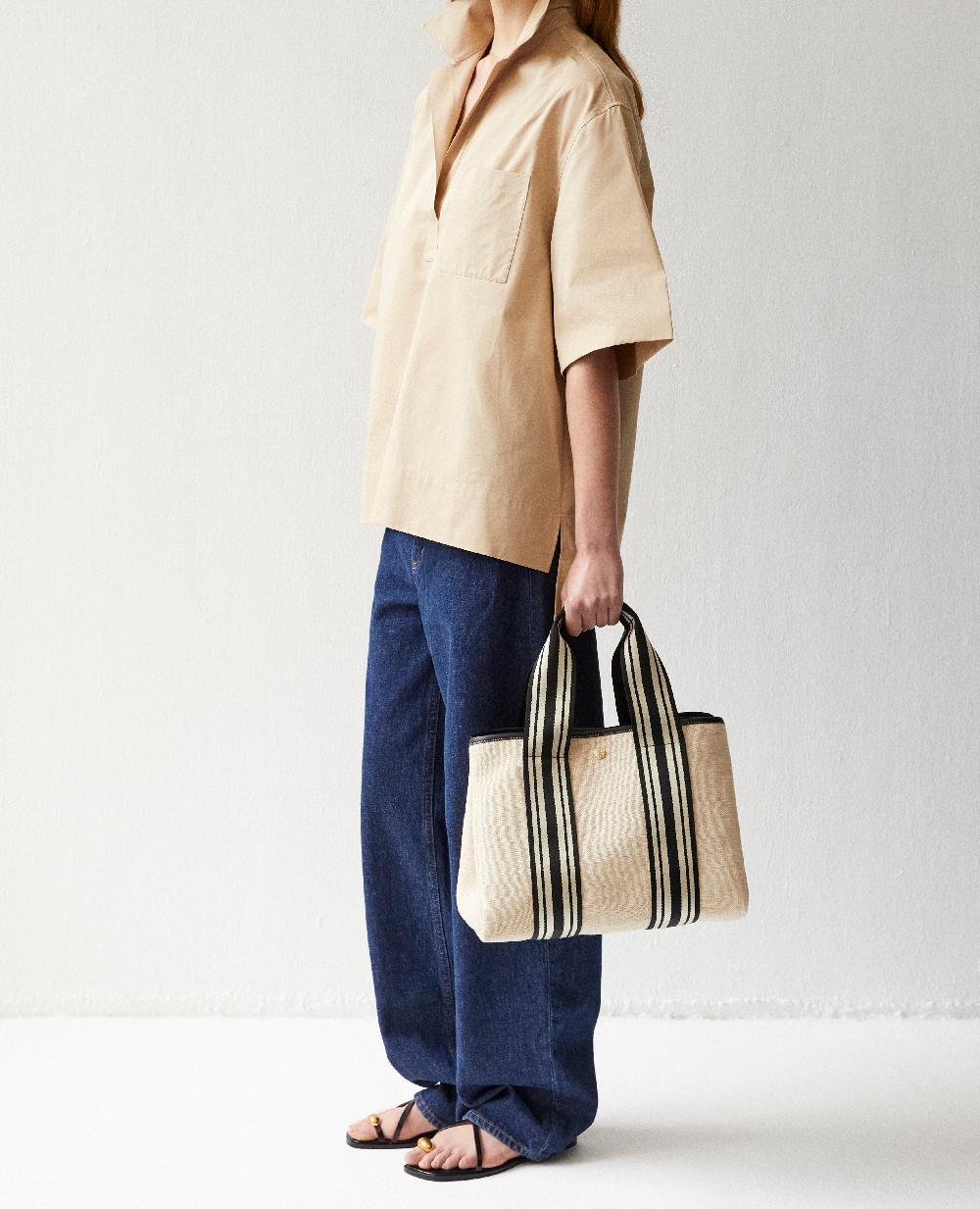 Rue De Verneuil TRAVERSÉE M - LINEN CREAM EQUESTRIAN BLACK