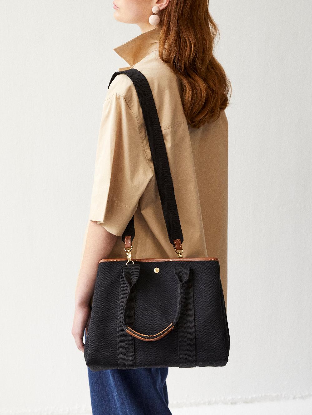 Rue De Verneuil TRAVERSÉE M - VERNEUIL CANVAS BLACK SS25