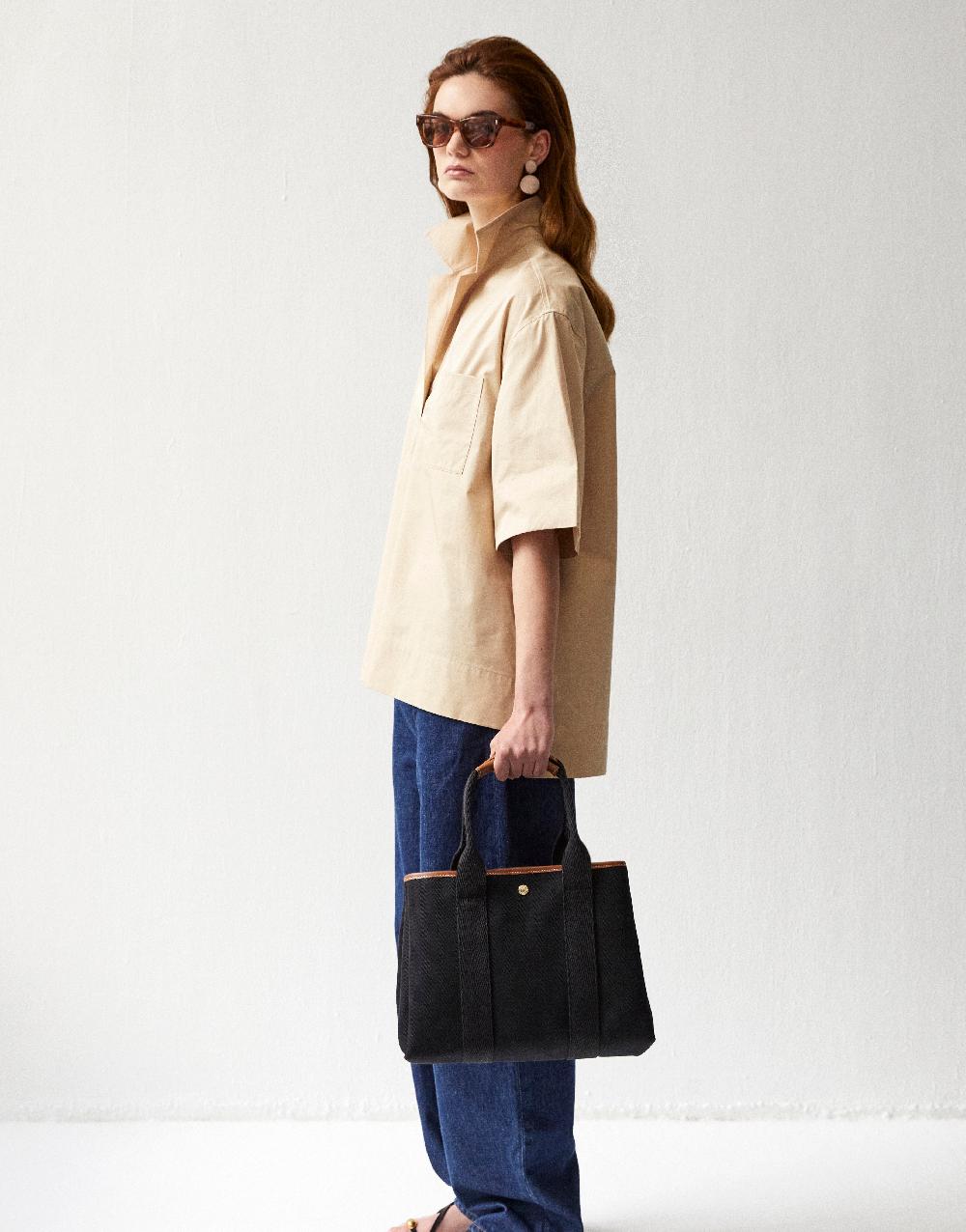 Rue De Verneuil TRAVERSÉE M - VERNEUIL CANVAS BLACK SS25