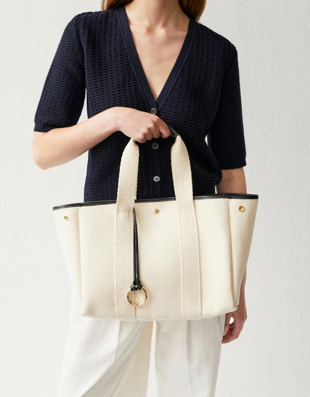 rue de verneuil TRAVERSÉE M - VERNEUIL CANVAS NATURAL/BLACK