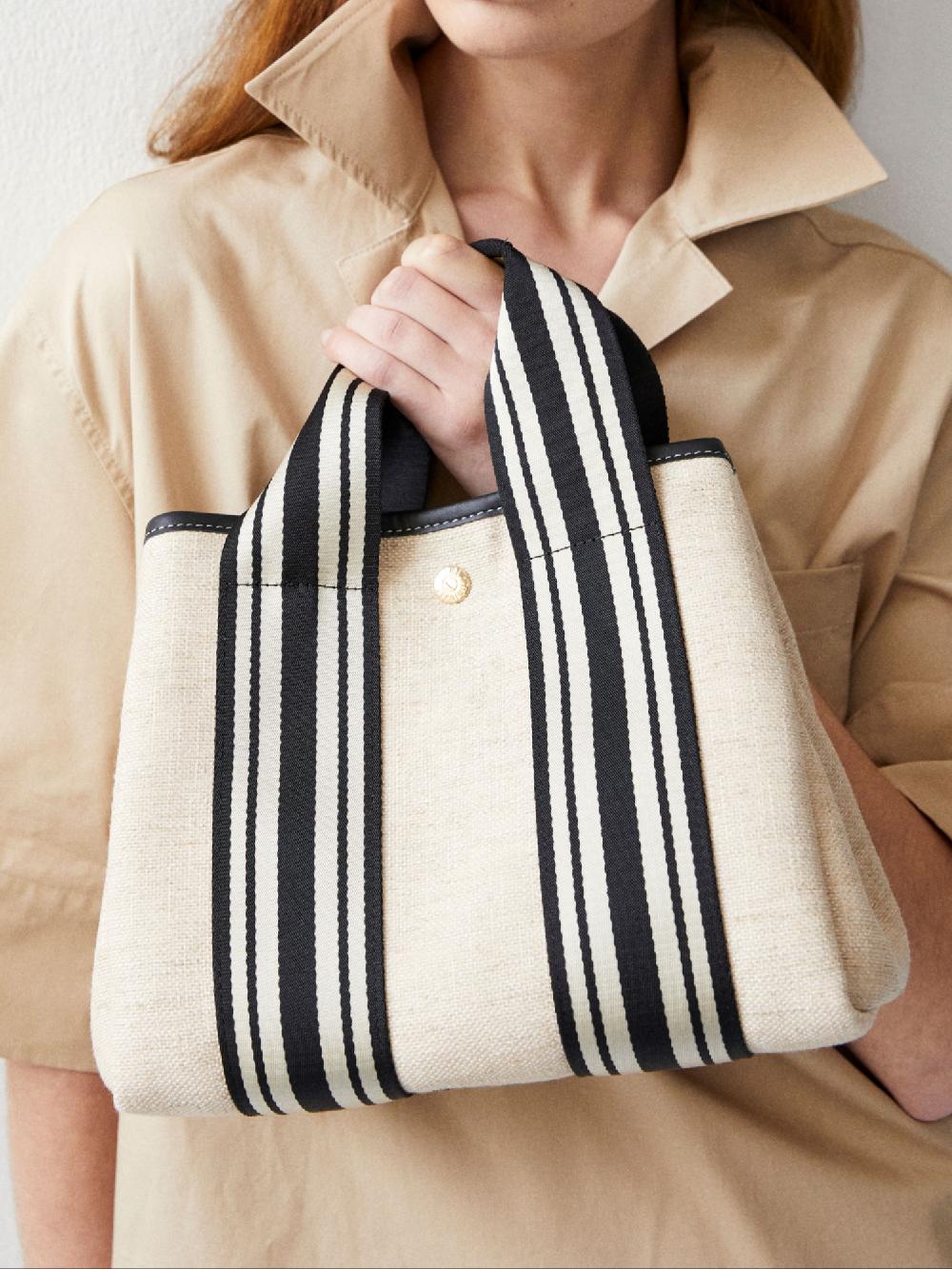 rue de verneuil TRAVERSÉE S - LINEN CREAM EQUESTRIAN BLACK