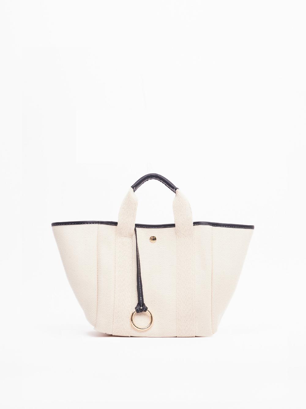 rue de verneuil TRAVERSÉE S SQUARE - VERNEUIL CANVAS NATURAL/BLACK