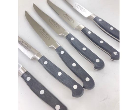 Sabatier 6 Pièces De Steak à Dents - SABATIER FRERES Ref 165 X6 Sabatier - SteakdentsFRERES